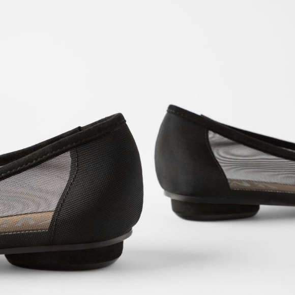 SOLD NWT Zara Mesh Ballet Flats - Picture 3 of 7